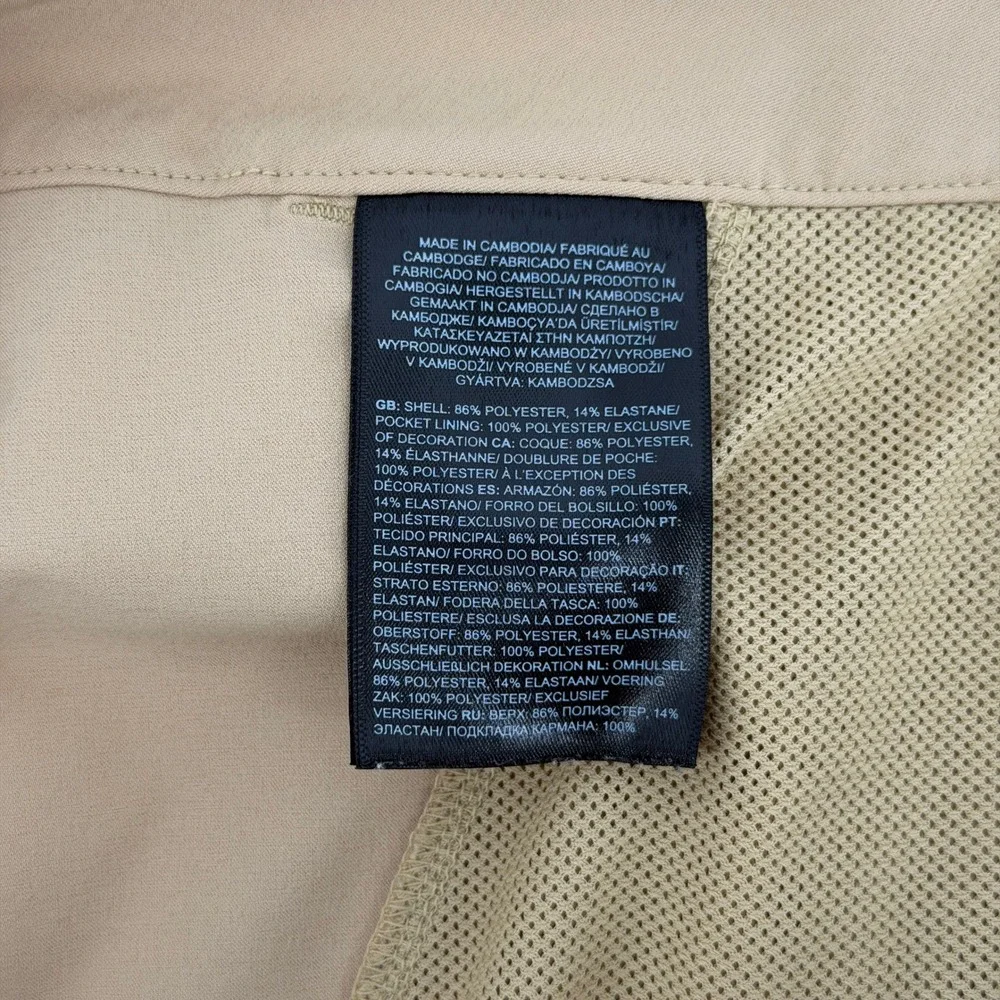 The North Face Hiking Shorts Mens 34 Khaki Tan Technical Outdoor Utility Stretch